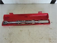 Snap-on click type torque wrench