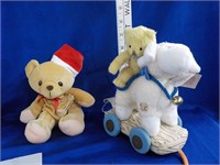 Cherished Teddy lamb and bear