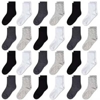 7-10 Years  7-10 Years  24 Pairs Kids Crew Socks