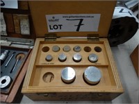 Set of Engineers Metric Roller Micrometers & Case