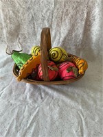 Basket and Macramé Fruit