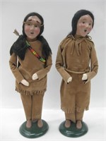 2 Byers Choice The Carolers Native Figurines