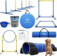 Dog Agility Kit - 9ft Tunnel  Jumps  and More