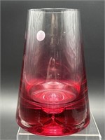 ART GLASS TEARDROP VASE