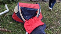childs pop up tent / sleeping bag and air matt