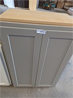 Grey Upper Cabinet - 27" wide