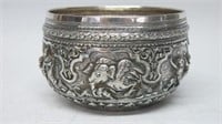 SOUTHEAST ASIAN SILVER BOWL, PROBABLY THAILAND