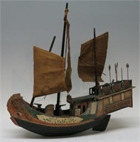 CHINESE EXPORT MODEL OF A JUNK