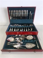 86pc Community Plate Flatware w/ Case 12pl Set