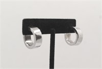 925 STAMPED STERLING SILVER HOOP EARRINGS