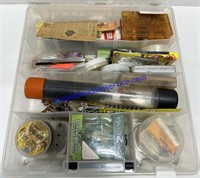 Box Of Different Kinds Of Lures And More