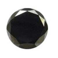 Genuine 2.40ct Black Round Diamond