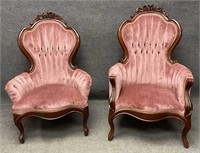 Pair of Victorian Parlor Chairs