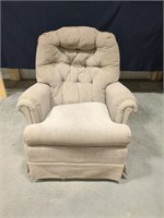 Light brown swivel rocking chair no recliner