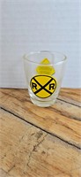 Railroad Crossing Traffic Sign Shot Glass