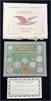 Odd Shaped Coins of the World Set with COA