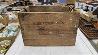 High Explosives Wood Box