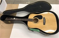 Fender F35 Acoustic Guitar & Case New Strings
