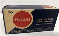 Advertising peters 38 special ammunition box only