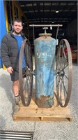 HUGE SIMPLEX CHEMICAL EXTINGUISHER ON CAST IRON