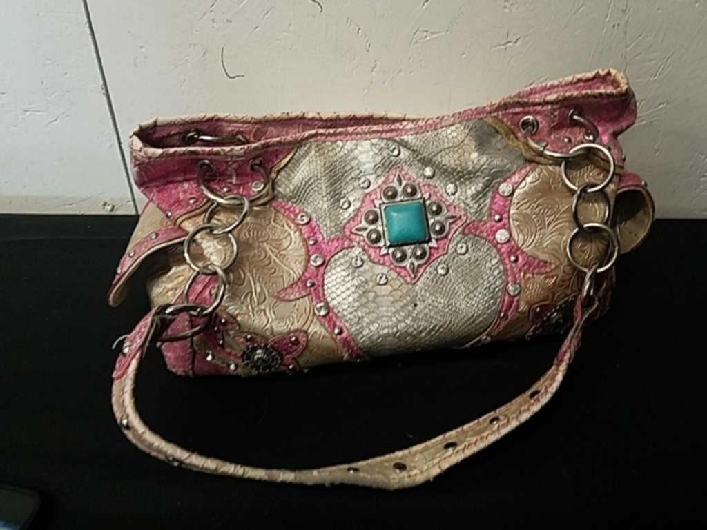 Cowgirl trends blingy concealed carry purse