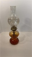 Vintage Oil lamp Shade Olympic/Greek  Etched