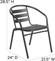 Flash Furniture 6 Piece Patio Chair Set