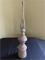 Rustic Painted Finial Table Decor