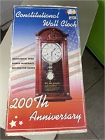 Large 2' Constitutional 31 Day Wall Clock - New