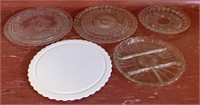 Vintage cut glass - serving platters