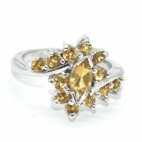 Silver Citrine(2.15ct) Ring