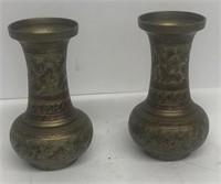 Brass vases decorative
