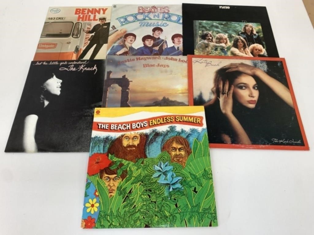 Beach Boys, Kate Bush, Beatles Plus LP Records