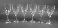 (6) GOLDINGER "PALM BEACH" WINE GOBLETS