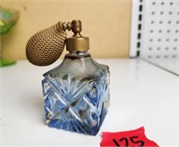 Vtg Bohemian Crystal Otimizer Perfume Bottle