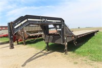 2008 PJ 8' x 40' GN Flatbed Trailer #