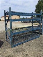 (1) SECTION OF BLUE PALLET RACKING