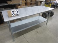 30"x72" Stainless Steel Prep Table