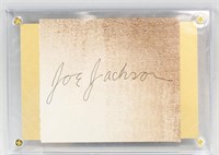 Joe Jackson 1887-1951 American Autograph Card