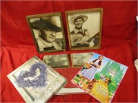John Wayne, cowboy pictures, misc. décor.