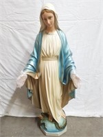 Statue Vierge Marie Bernardi & Nieri, en plâtre