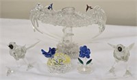 Set of Delicate Glass Figurines AS IS