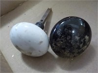 2 antique door knobs