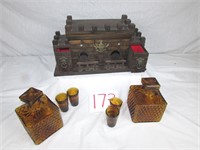 Castle Bar Set - Medieval MCM Decanter Set