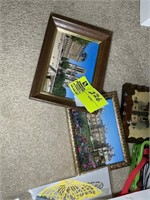 Misc group of items including books and framed pic