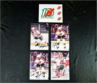 (4) NEW JERSEY DEVILS AUTOGRAPHS NHL LEGENDS 90's