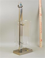 Laurel Modernist Lucite & Chrome Table Lamp