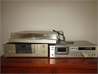pioneer record player & electronics