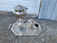 Vintage Coffee Percolator with Cups