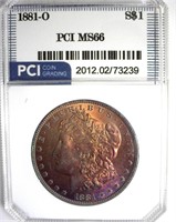 1881-O Morgan MS66 LISTS $10000